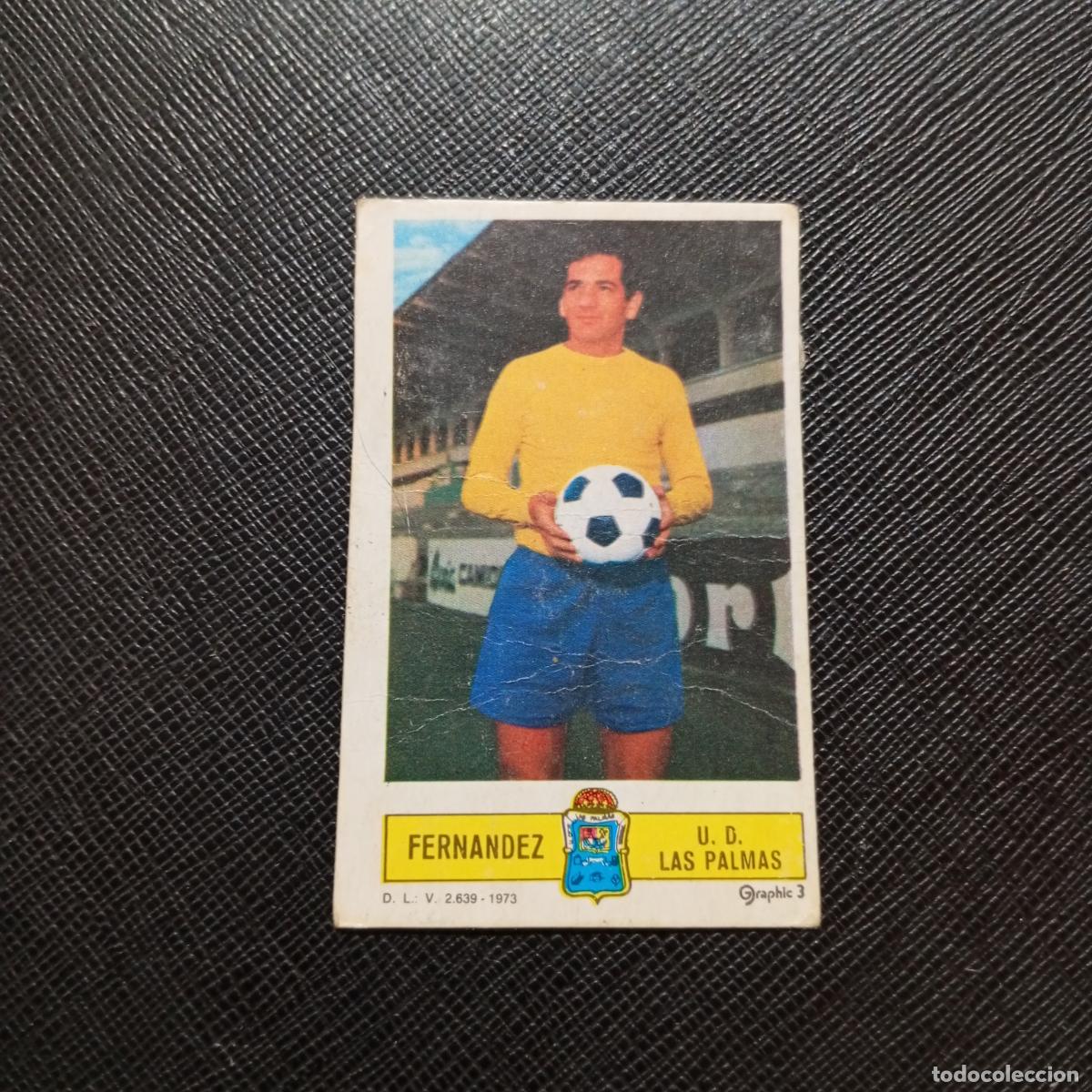 Cromos de f&uacute;tbol: FERNANDEZ LAS PALMAS ESTE 1973 1974 CROMO FUTBOL LIGA 73 74 - DESPEGADO - A205 PG4