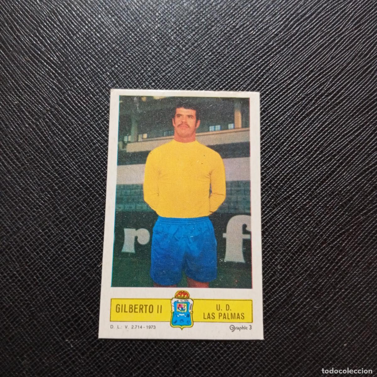 Cromos de f&uacute;tbol: GILBERTO II LAS PALMAS ESTE 1973 1974 CROMO FUTBOL LIGA 73 74 - DESPEGADO - A205 PG4