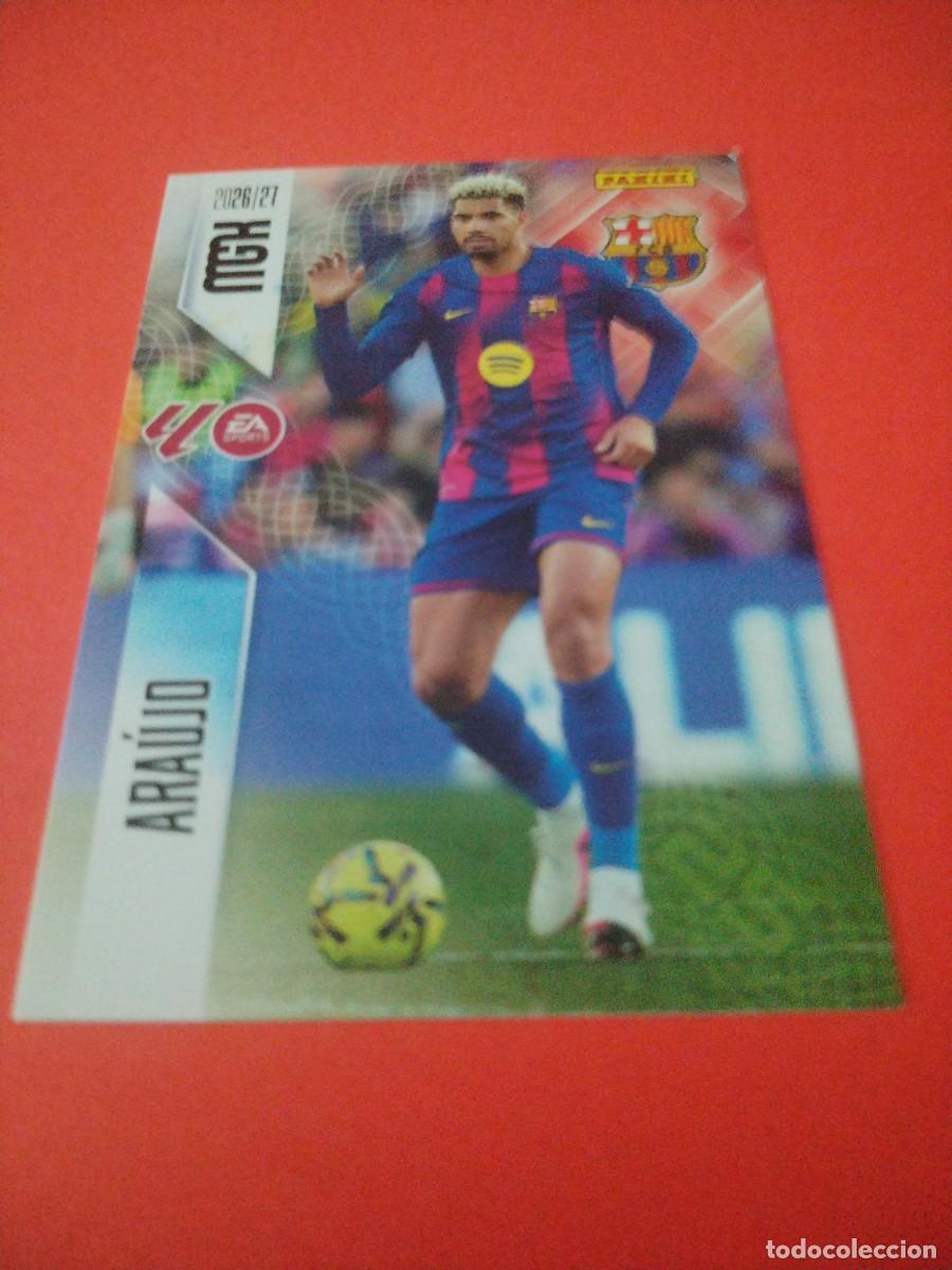 Cromos de f&uacute;tbol: MEGACRACKS 2026 2027 F.C.BARCELONA N 80 ARAUJO