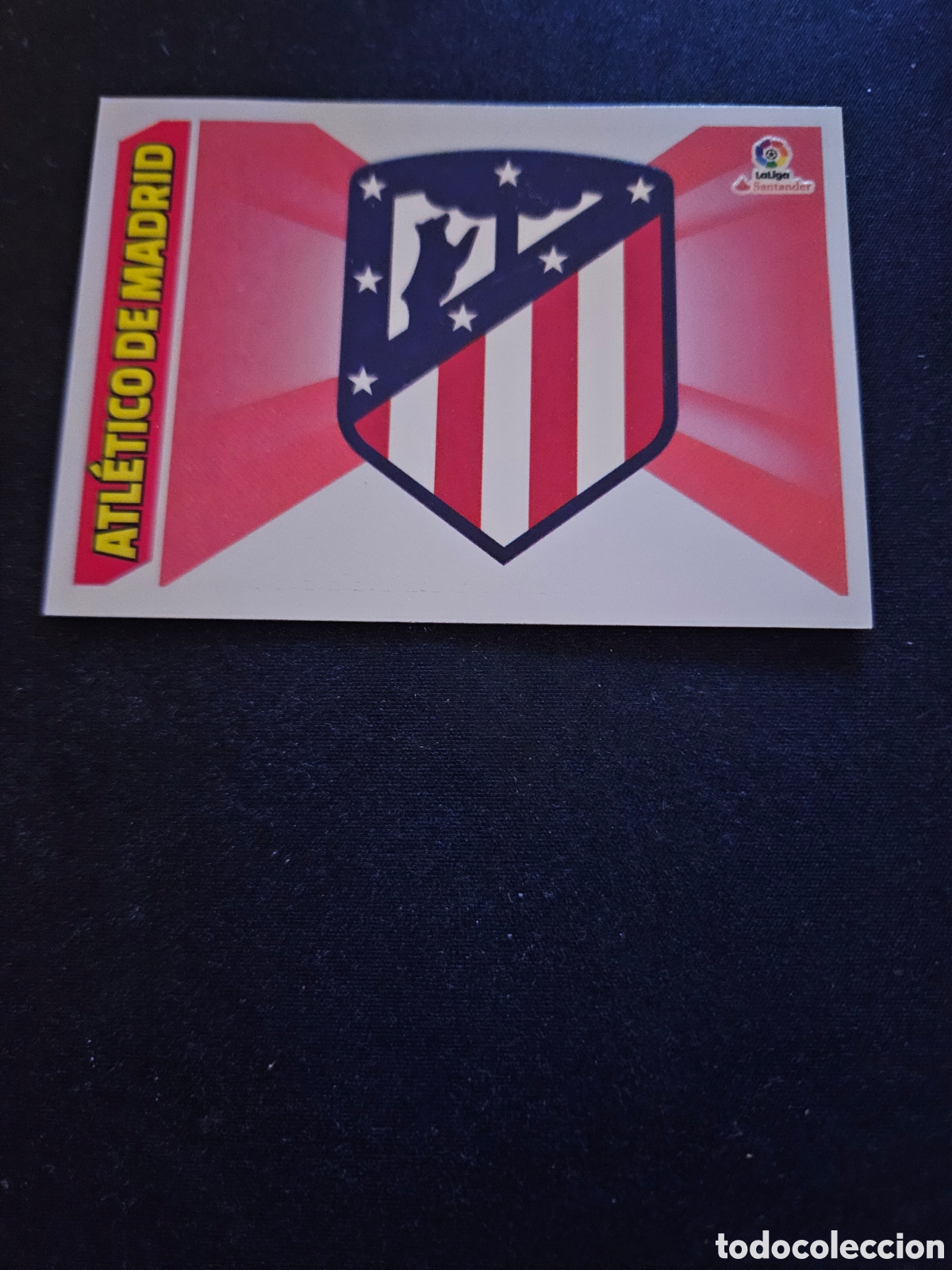 Cromos de f&uacute;tbol: ESCUDO ATL&Eacute;TICO DE MADRID N&ordm; 5 &ndash; LIGA ESTE 2017-18 PANINI