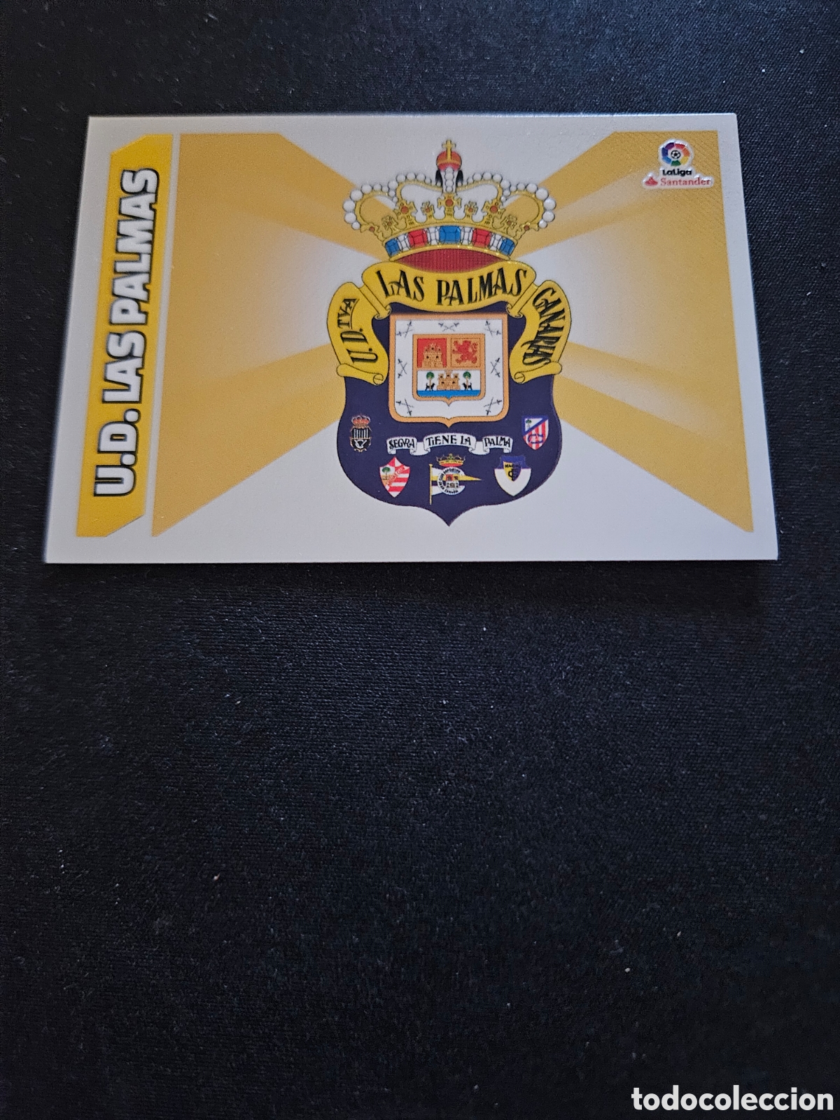 Cromos de f&uacute;tbol: ESCUDO U.D. LAS PALMAS N&ordm; 23 &ndash; LIGA ESTE 2017-18 PANINI