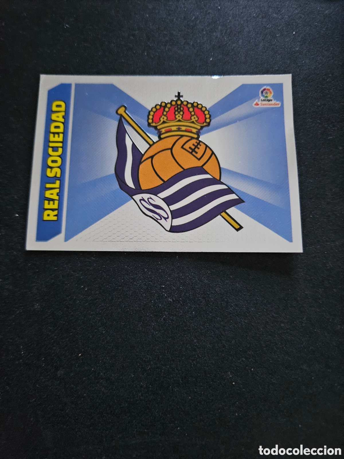 Cromos de f&uacute;tbol: ESCUDO REAL SOCIEDAD N&ordm; 33 &ndash; LIGA ESTE 2017-18 PANINI
