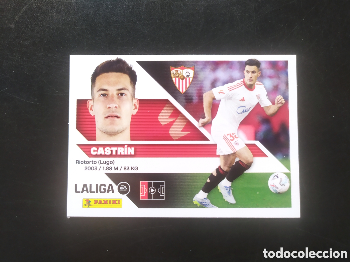 Cromos de f&uacute;tbol: Liga este 2026 2027 26 27 panini Castrin n&deg; 9A 9 A Sevilla