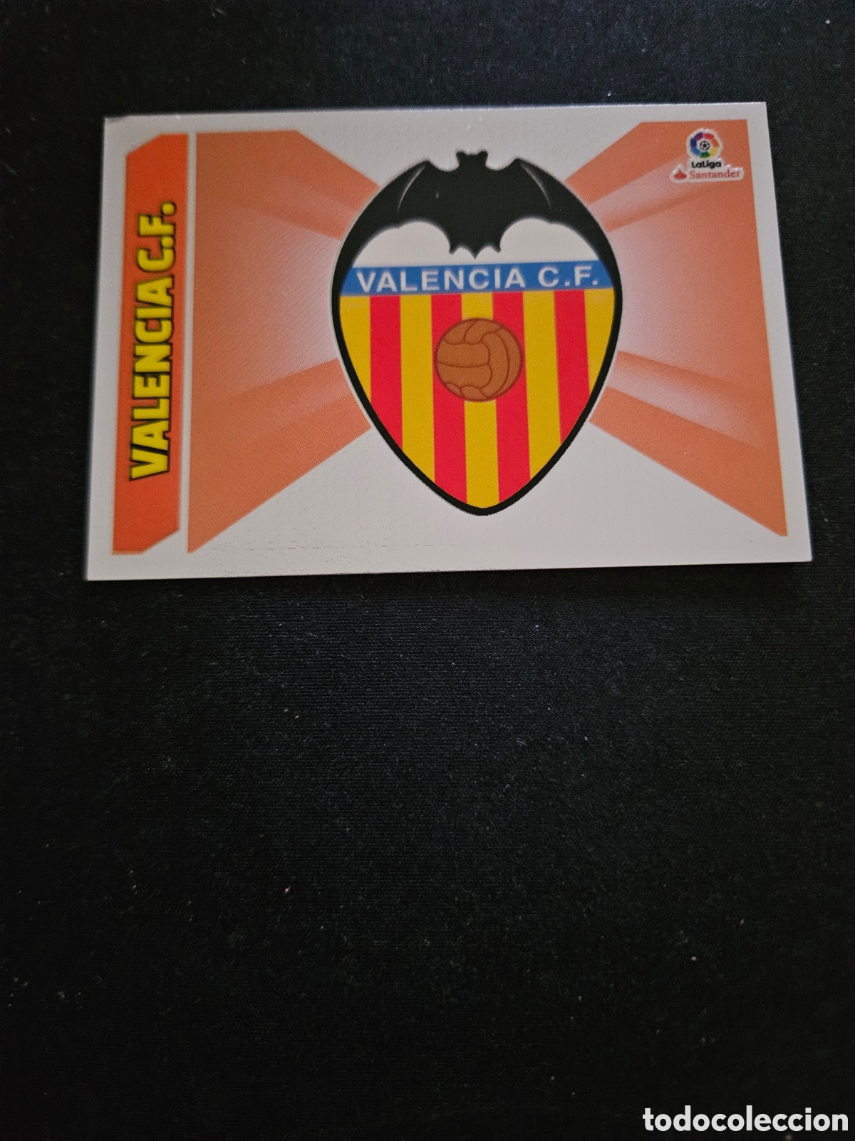 Cromos de f&uacute;tbol: ESCUDO VALENCIA C.F. N&ordm; 37 &ndash; LIGA ESTE 2017-18 PANINI