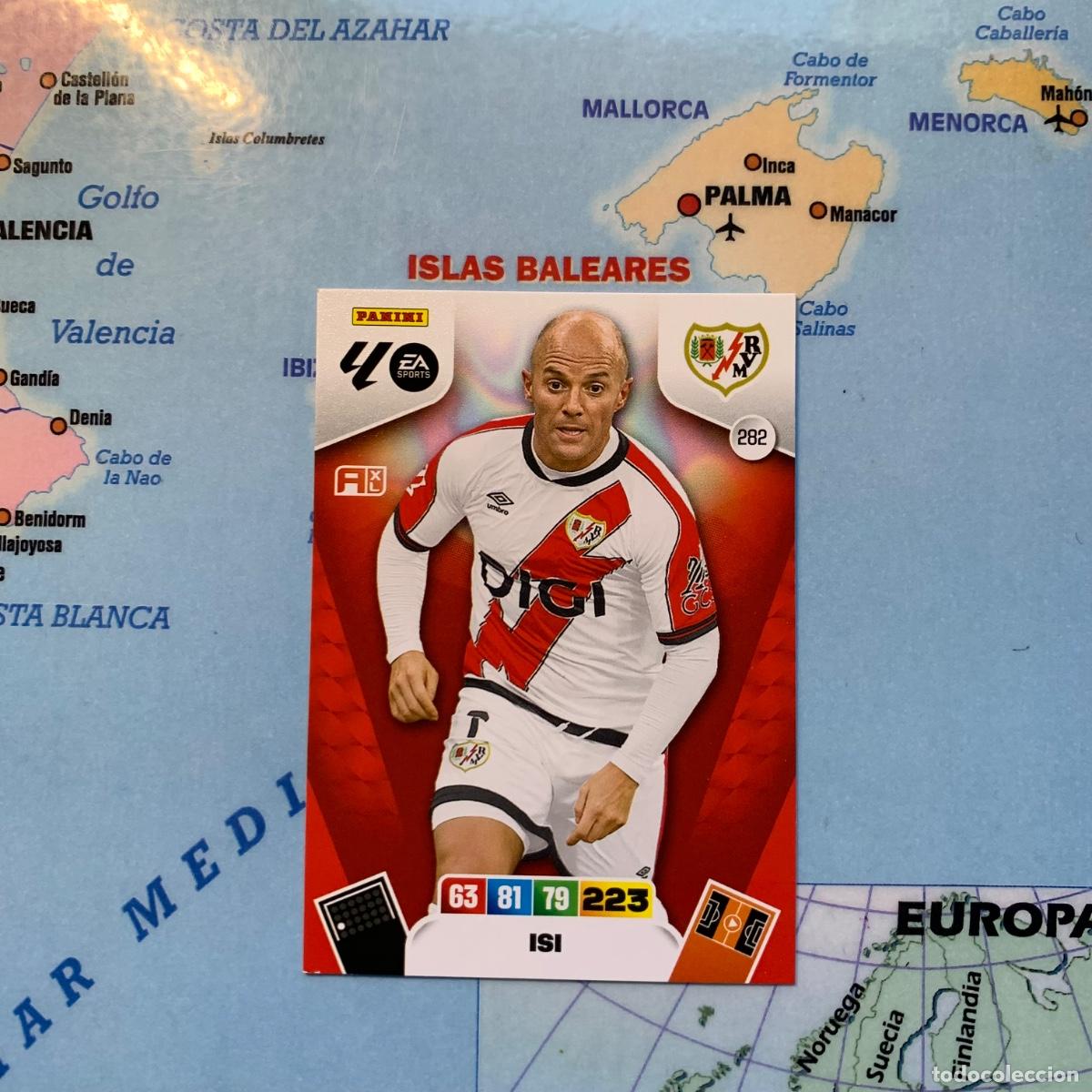 Cromos de f&uacute;tbol: Isi n&uacute;mero 282 del Rayo Vallecano cromo adrenalyn XL 25-26 2025-2026