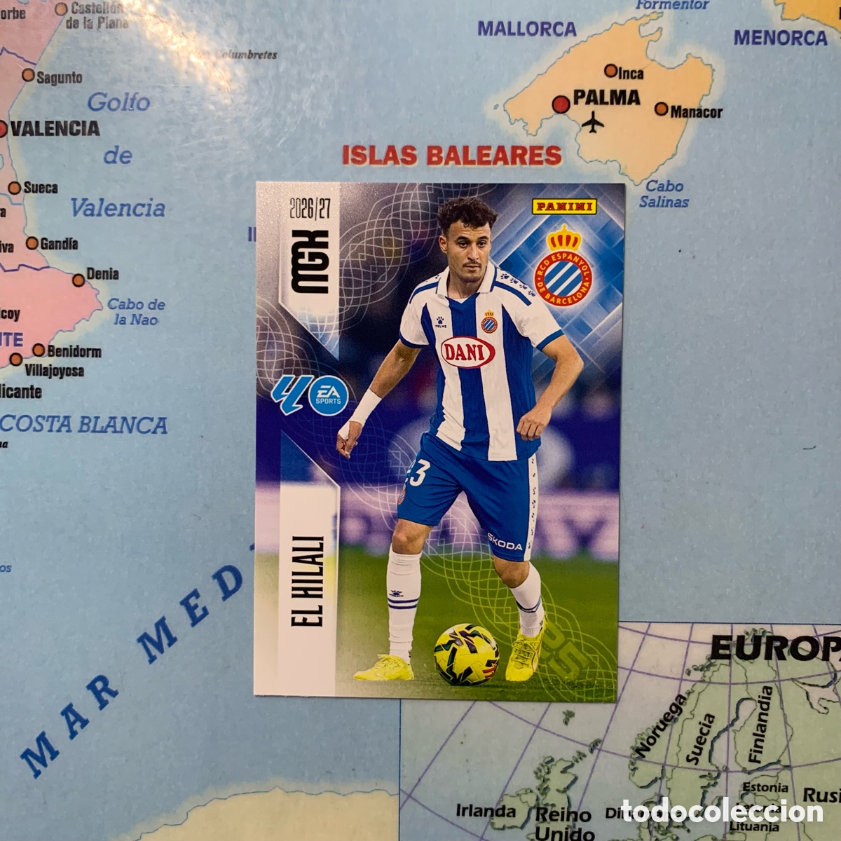 Cromos de f&uacute;tbol: El Hilali N&uacute;mero 166 del Espa&ntilde;ol megacracks 26-27 2026-2027