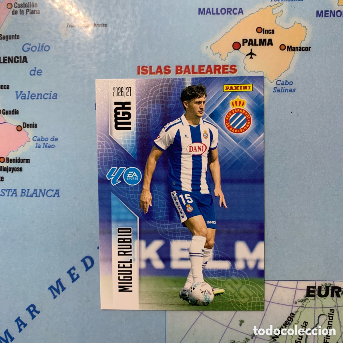 Cromos de f&uacute;tbol: Miguel Rubio N&uacute;mero 170 del Espa&ntilde;ol megacracks 26-27 2026-2027