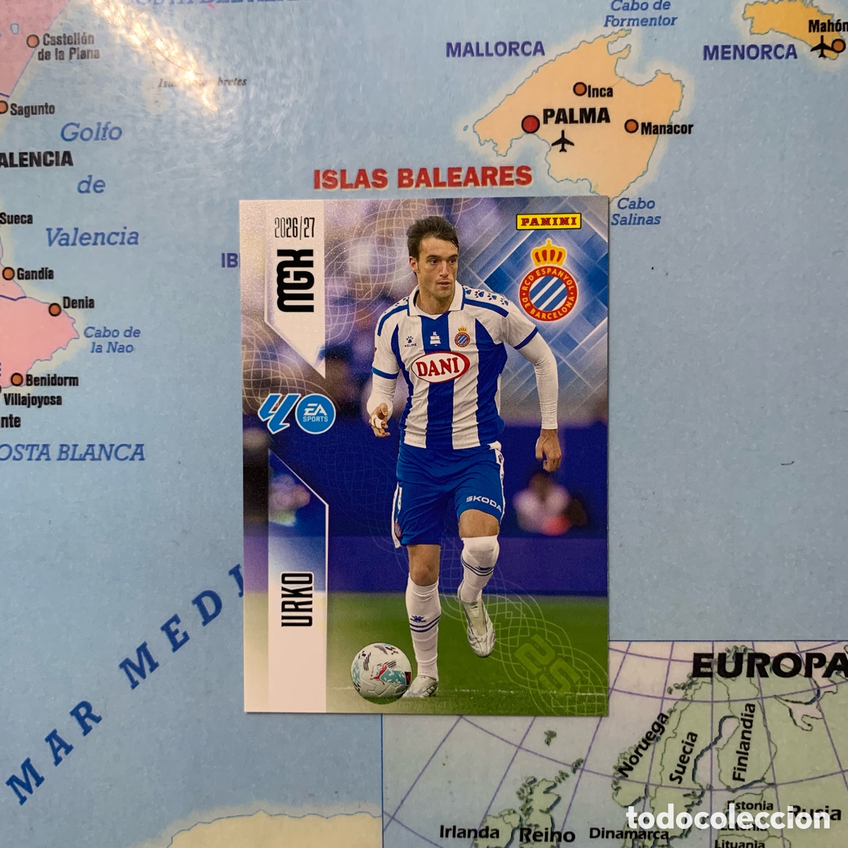 Cromos de f&uacute;tbol: Urko N&uacute;mero 172 del Espa&ntilde;ol megacracks 26-27 2026-2027