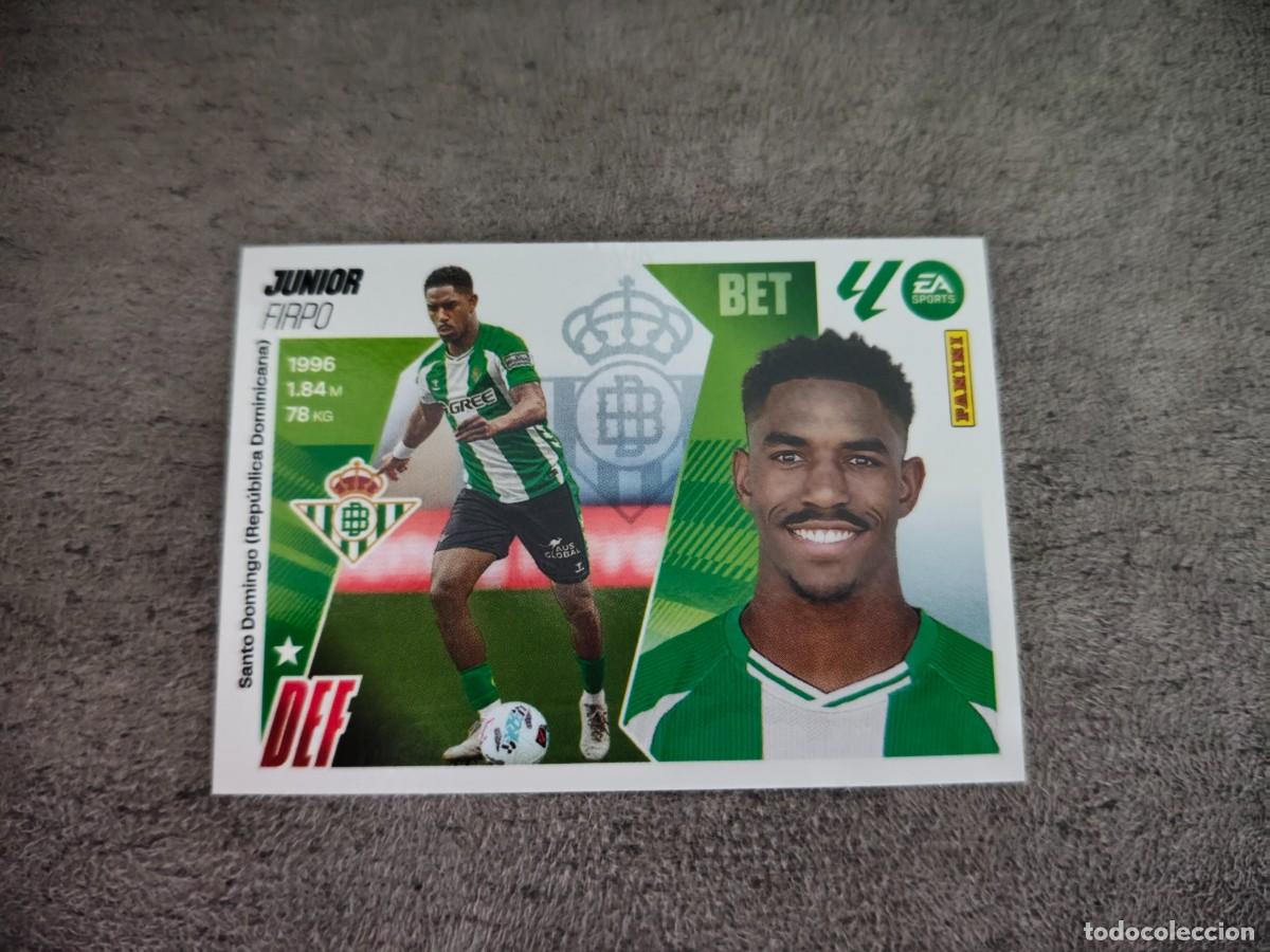 Cromos de f&uacute;tbol: Cromo 10B JUNIOR FIRPO REAL BETIS. Colecci&oacute;n LALIGA F&uacute;tbol 2025-2026 PANINI Nuevo