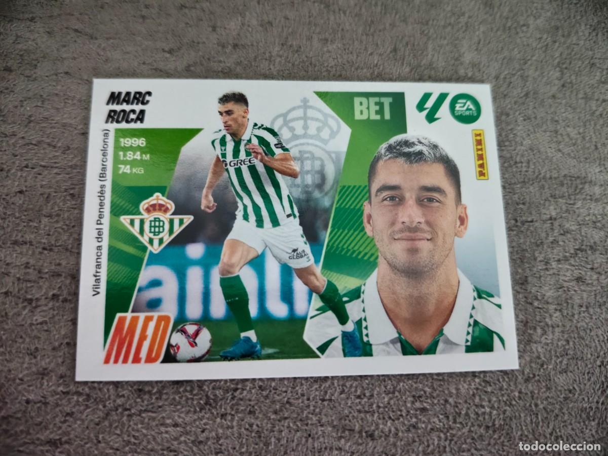 Cromos de f&uacute;tbol: Cromo 11 MARC ROCA REAL BETIS. Colecci&oacute;n LALIGA F&uacute;tbol 2025-2026 PANINI Nuevo