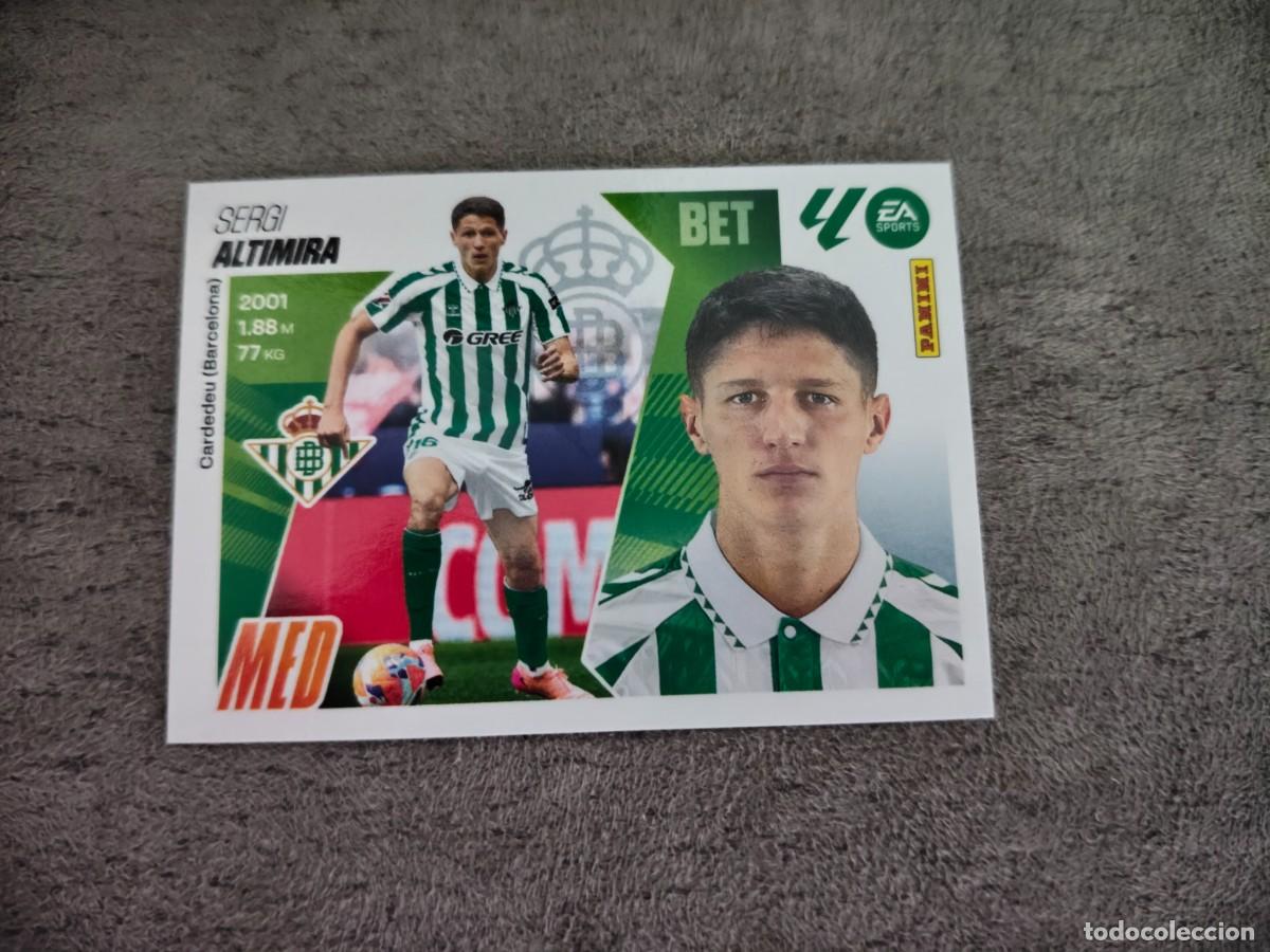 Cromos de f&uacute;tbol: Cromo 12 SERGI ALTIMIRA REAL BETIS. Colecci&oacute;n LALIGA F&uacute;tbol 2025-2026 PANINI Nuevo