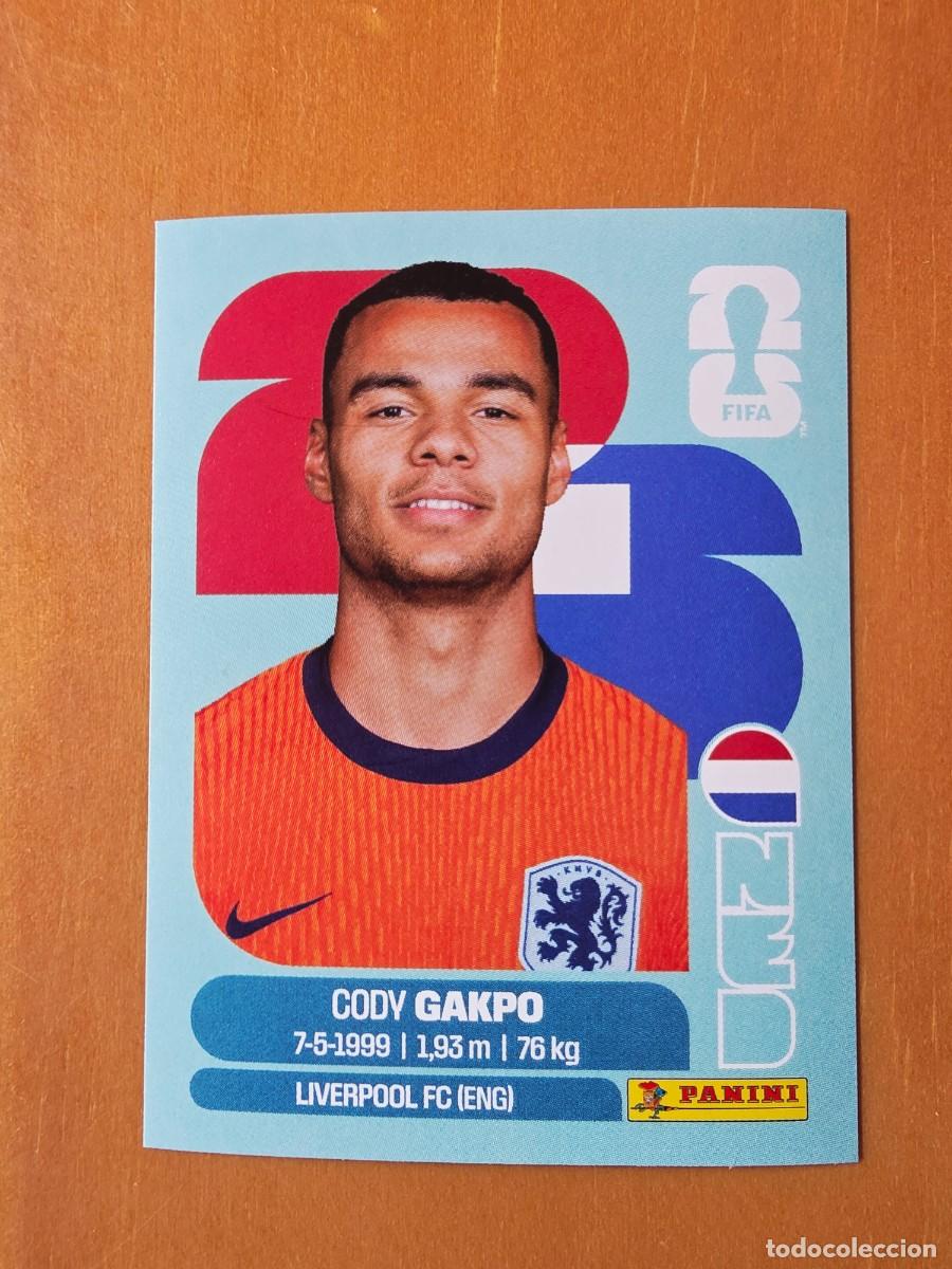 Cromos de f&uacute;tbol: NED 20 Cody Gakpo, Pa&iacute;ses Bajos Holanda, Panini FIFA World Cup Mundial 2026 Sticker