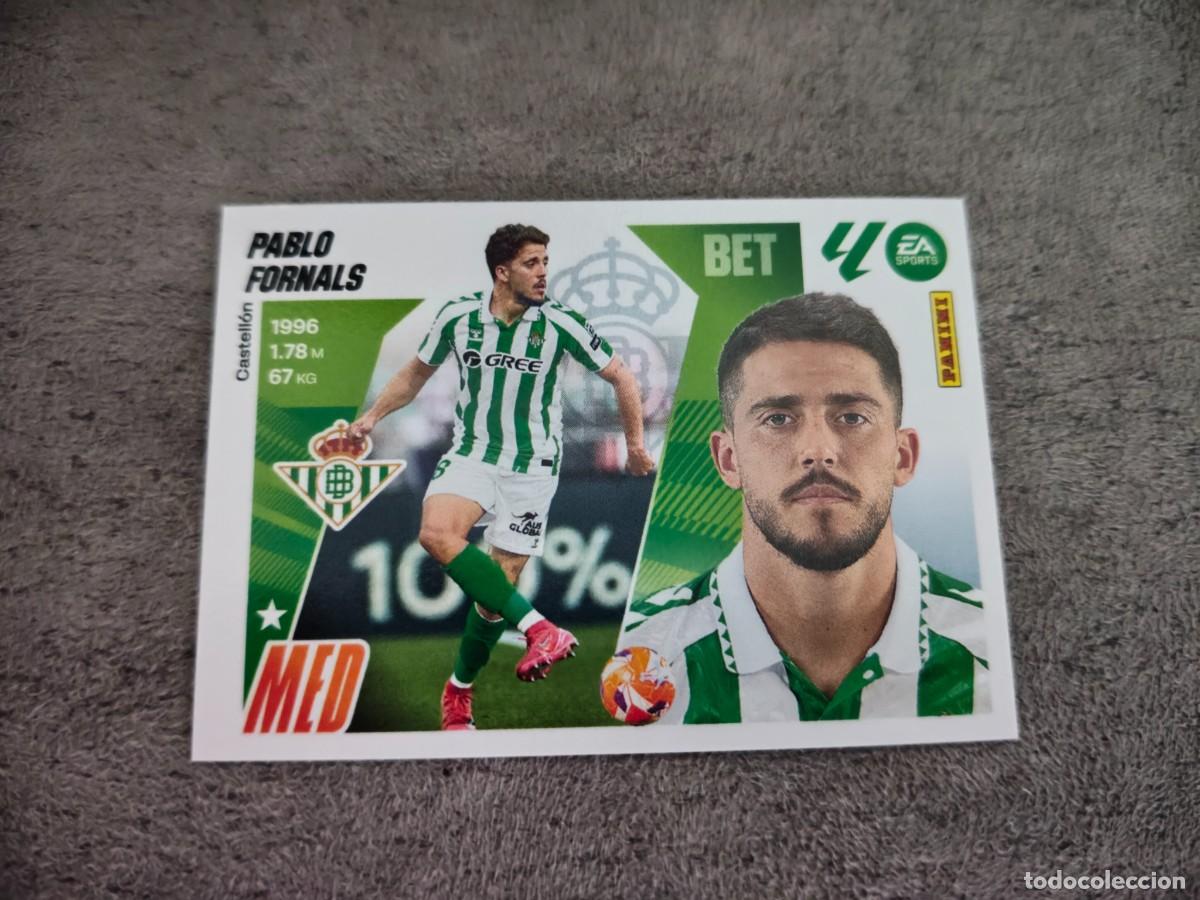 Cromos de f&uacute;tbol: Cromo 14 PABLO FORNALS REAL BETIS. Colecci&oacute;n LALIGA F&uacute;tbol 2025-2026 PANINI Nuevo