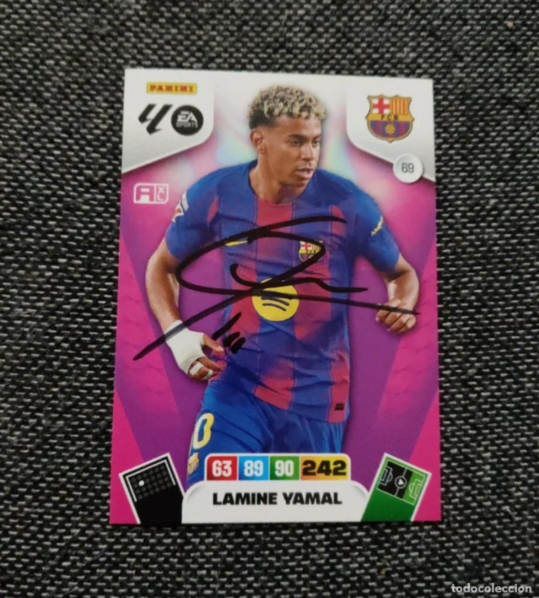 Fu&szlig;ball-Sticker: Cromo firmado lamine yamal FC Barcelona