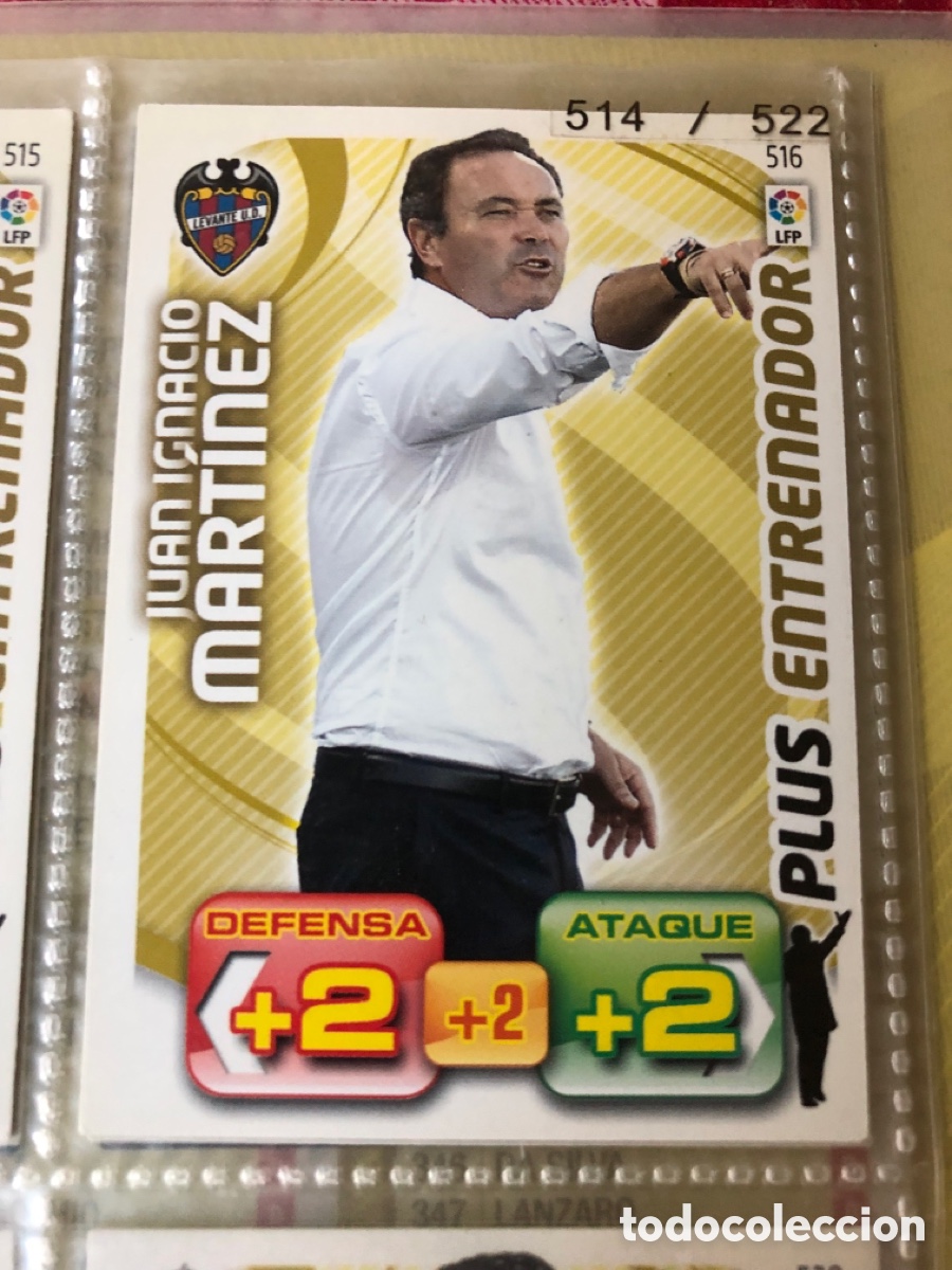 Cartes &agrave; collectionner de Football: 11 12 ADRENALYN XL 516 JUAN IGNACIO MART&Iacute;NEZ PLUS ENTRENADOR DEL LEVANTE 2011 2012 PANINI