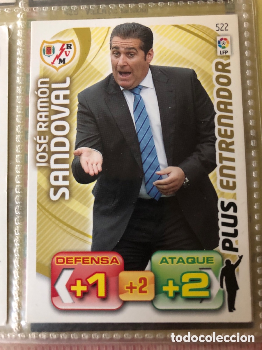 Cromos de f&uacute;tbol: L3 JOSE RAMON SANDOVAL RAYO VALLECANO 522 PLUS ENTRENADOR ADRENALYN XL LIGA 2011 2012 11 12 PANINI