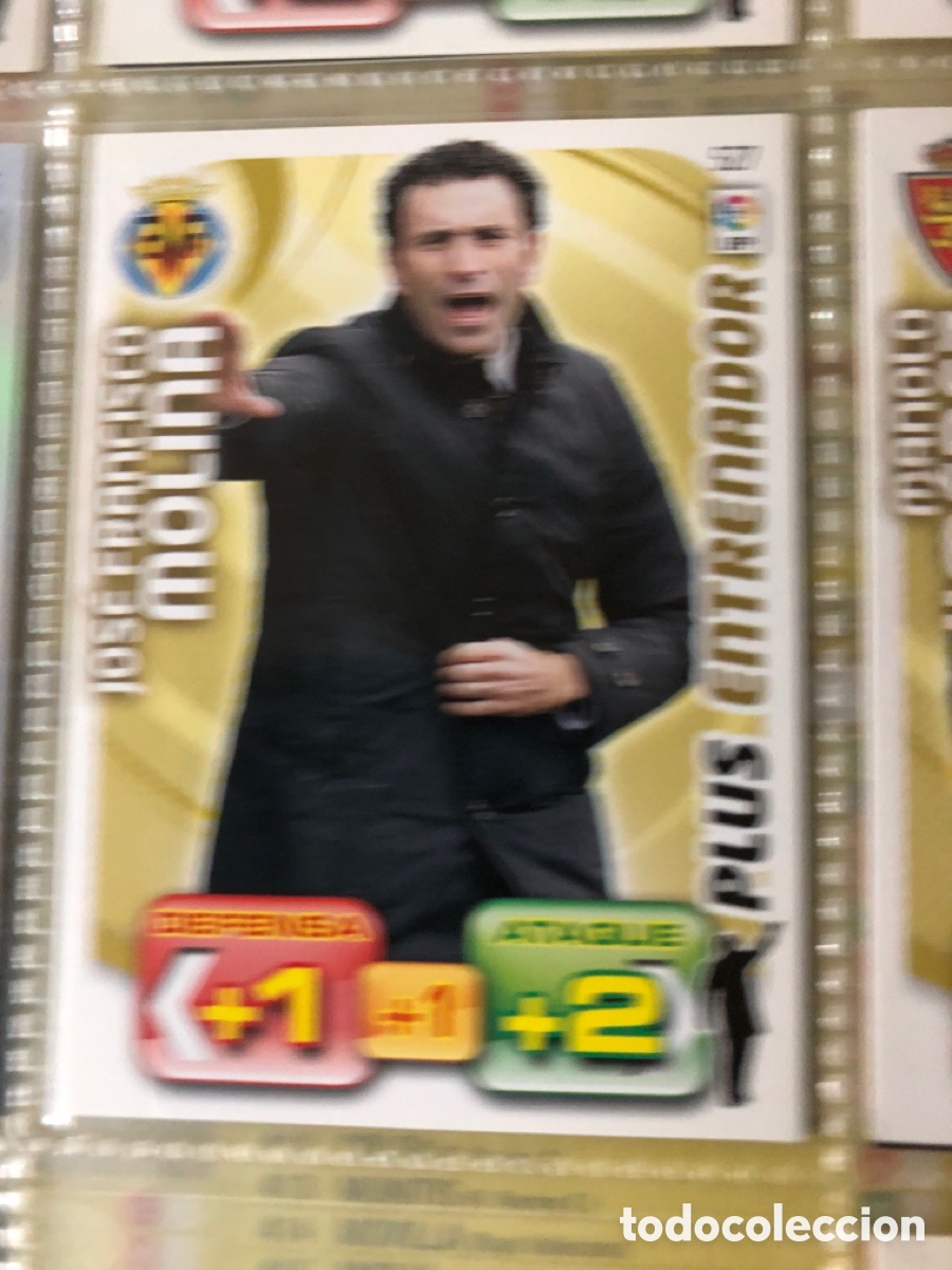 Cromos de f&uacute;tbol: Jos&eacute; Francisco Molina Plus Entrenador N&ordm; 527 Villarreal CF BBVA Adrenalyn XL 2011 2012 Panini 11 12