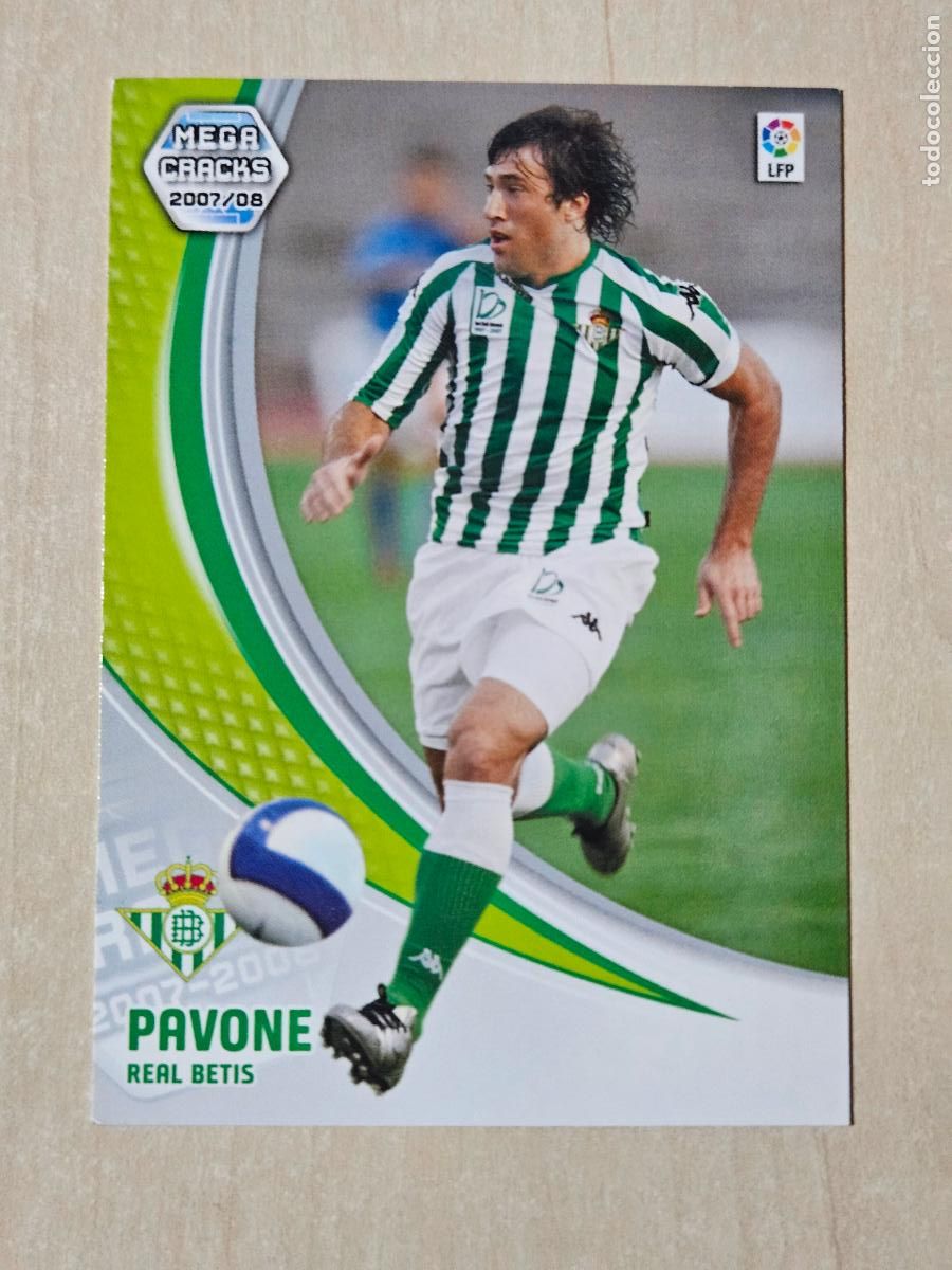 Fu&szlig;ball-Sticker: CROMO N&ordm; 90 PAVONE - MEGACRACKS 2007 08 - REAL BETIS