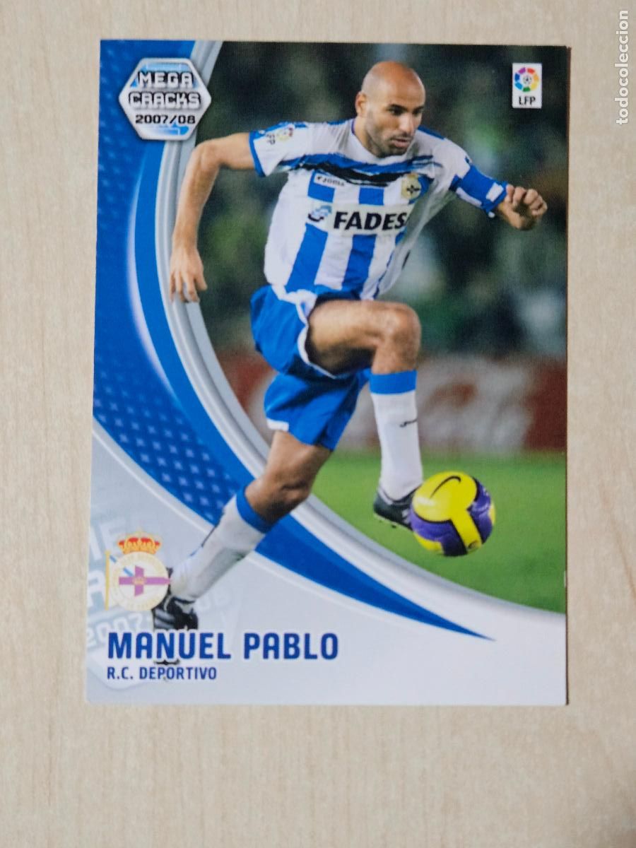 Football Stickers: CROMO N&ordm; 93 MANUEL PABLO - MEGACRACKS 2007 08 - DEPORTIVO DE LA CORU&Ntilde;A