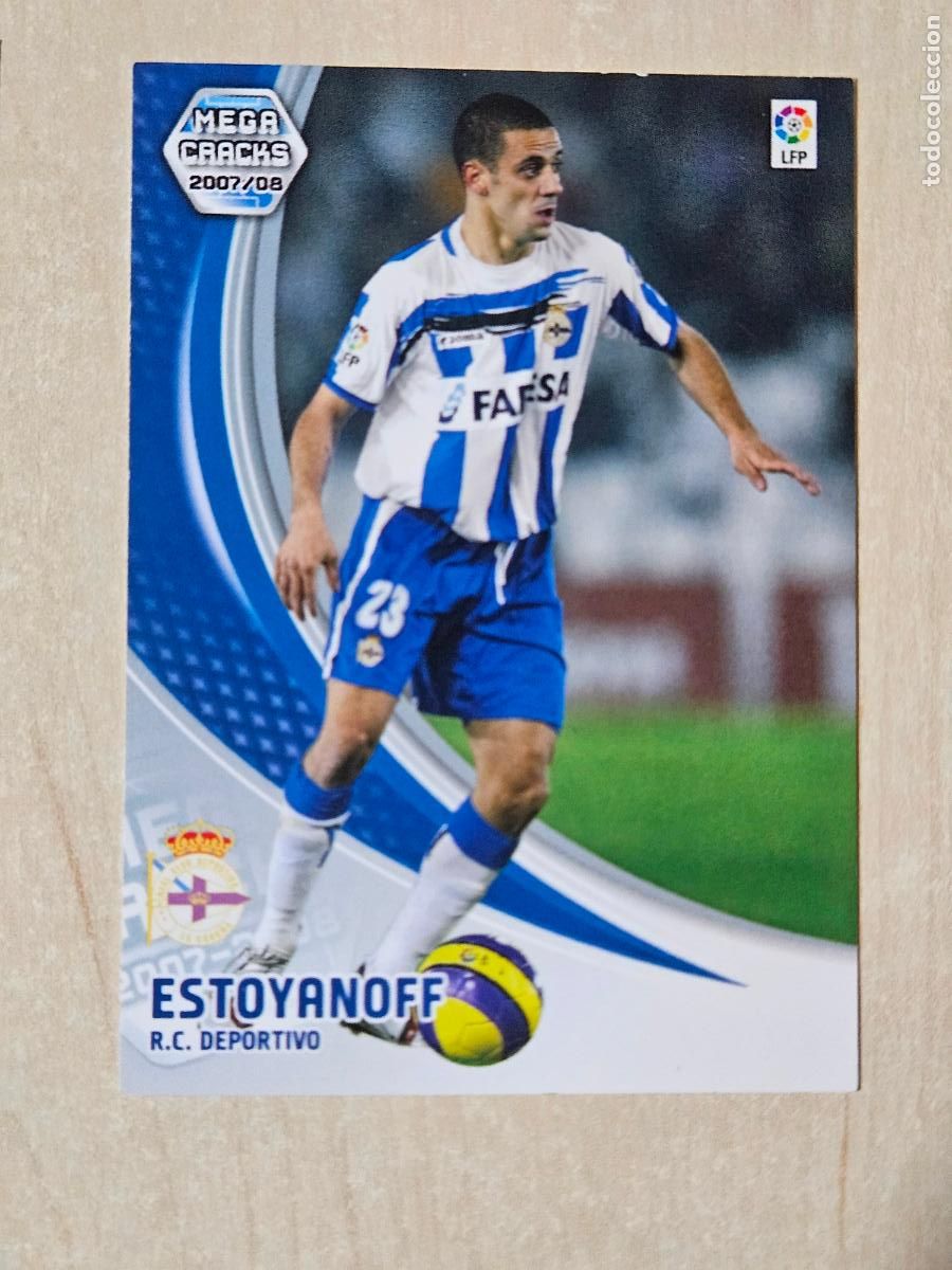 Football Stickers: CROMO N&ordm; 105 ESTOYANOFF - MEGACRACKS 2007 08 - DEPORTIVO DE LA CORU&Ntilde;A
