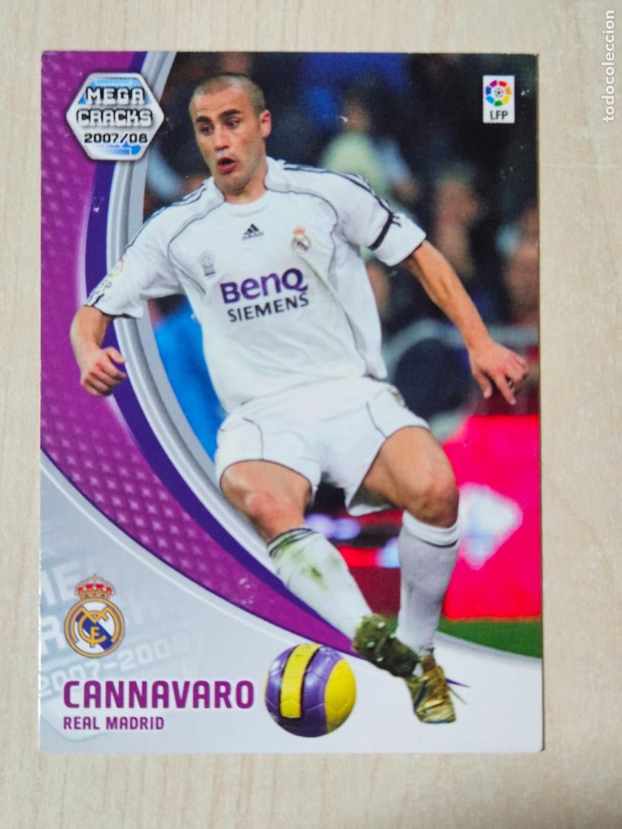 Cromos de f&uacute;tbol: CROMO N&ordm; 169 CANNAVARO - MEGACRACKS 2007 08 - REAL MADRID