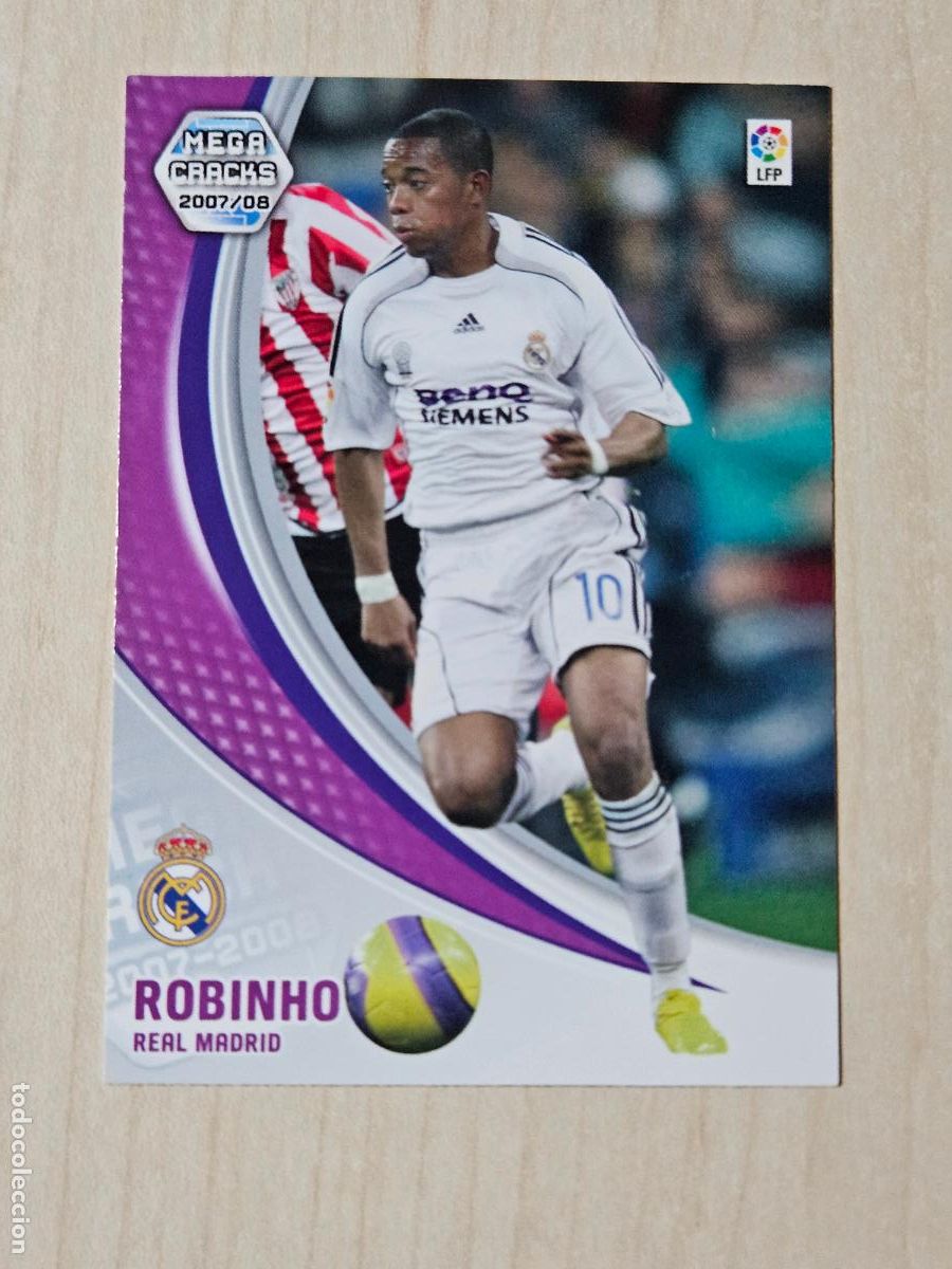 Cromos de f&uacute;tbol: CROMO N&ordm; 178 ROBINHO - MEGACRACKS 2007 08 - REAL MADRID