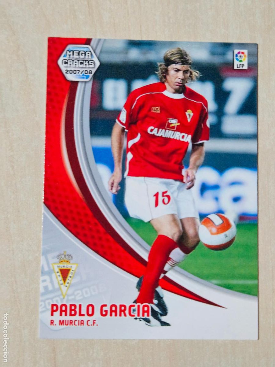 Fu&szlig;ball-Sticker: CROMO N&ordm; 208 PABLO GARCIA - MEGACRACKS 2007 08 - REAL MURCIA