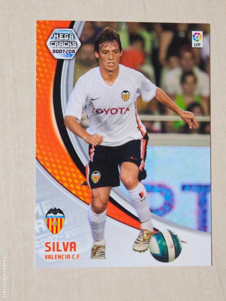 Fu&szlig;ball-Sticker: CROMO N&ordm; 301 SILVA - MEGACRACKS 2007 08 - VALENCIA
