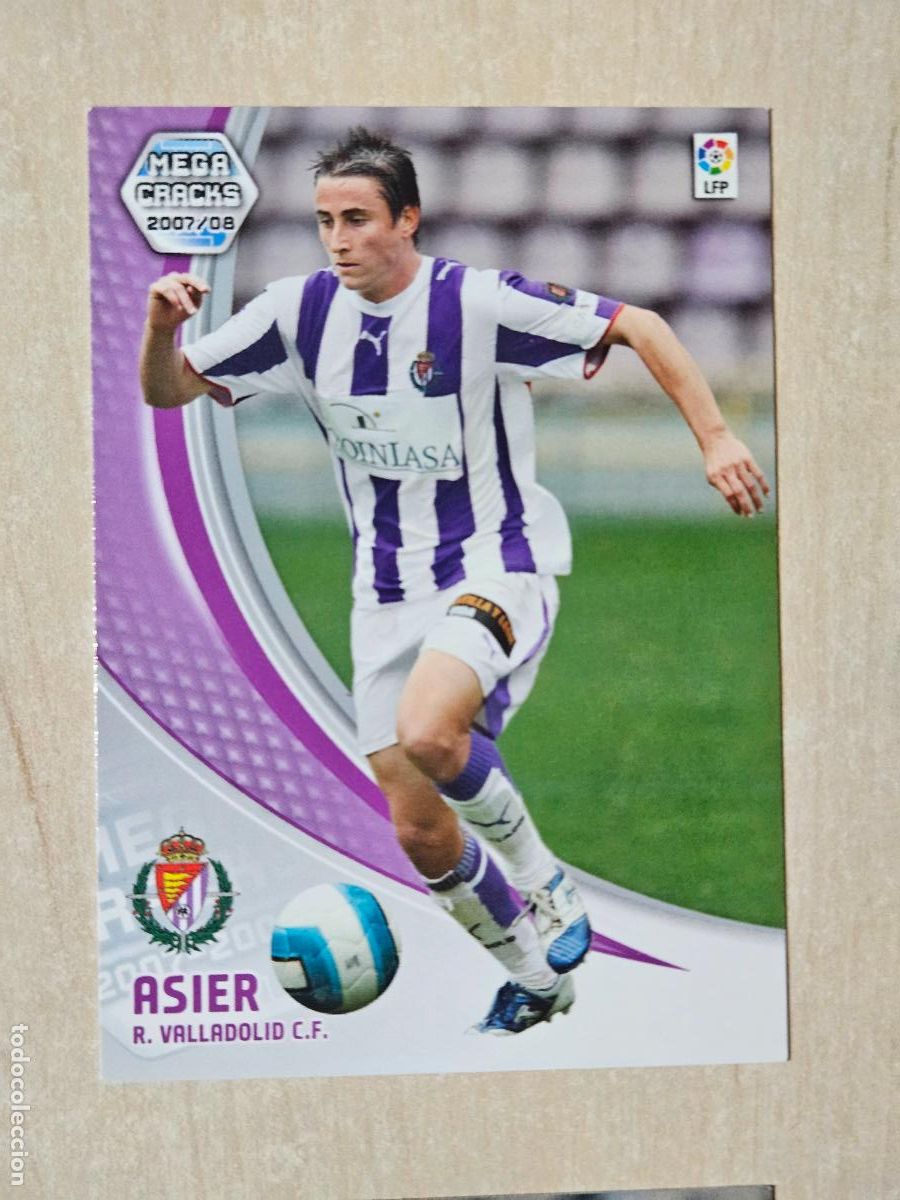 Fu&szlig;ball-Sticker: CROMO N&ordm; 319 ASIER - MEGACRACKS 2007 08 - REAL VALLADOLID