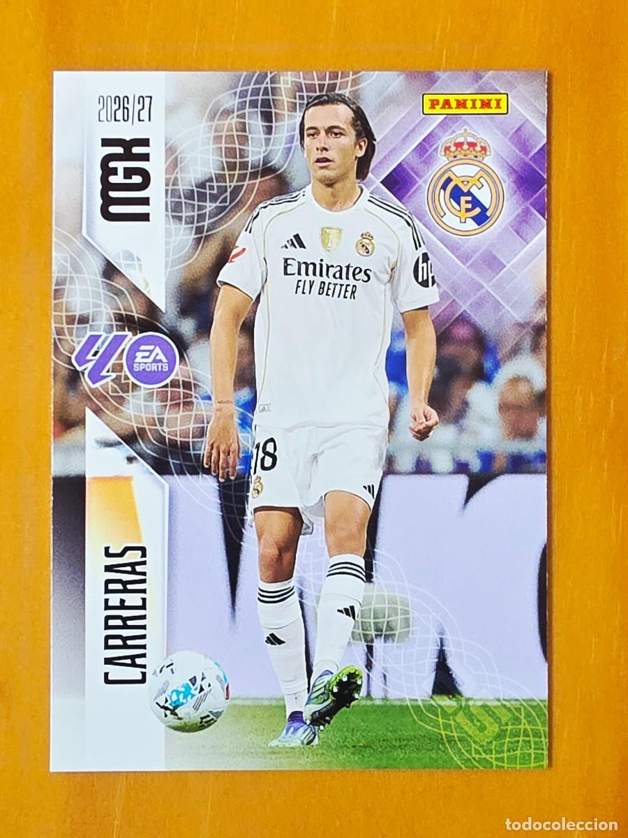 Cromos de f&uacute;tbol: 224 &Aacute;lvaro Carreras, Real Madrid, Panini Megacracks MGK 2026 2027 26 27