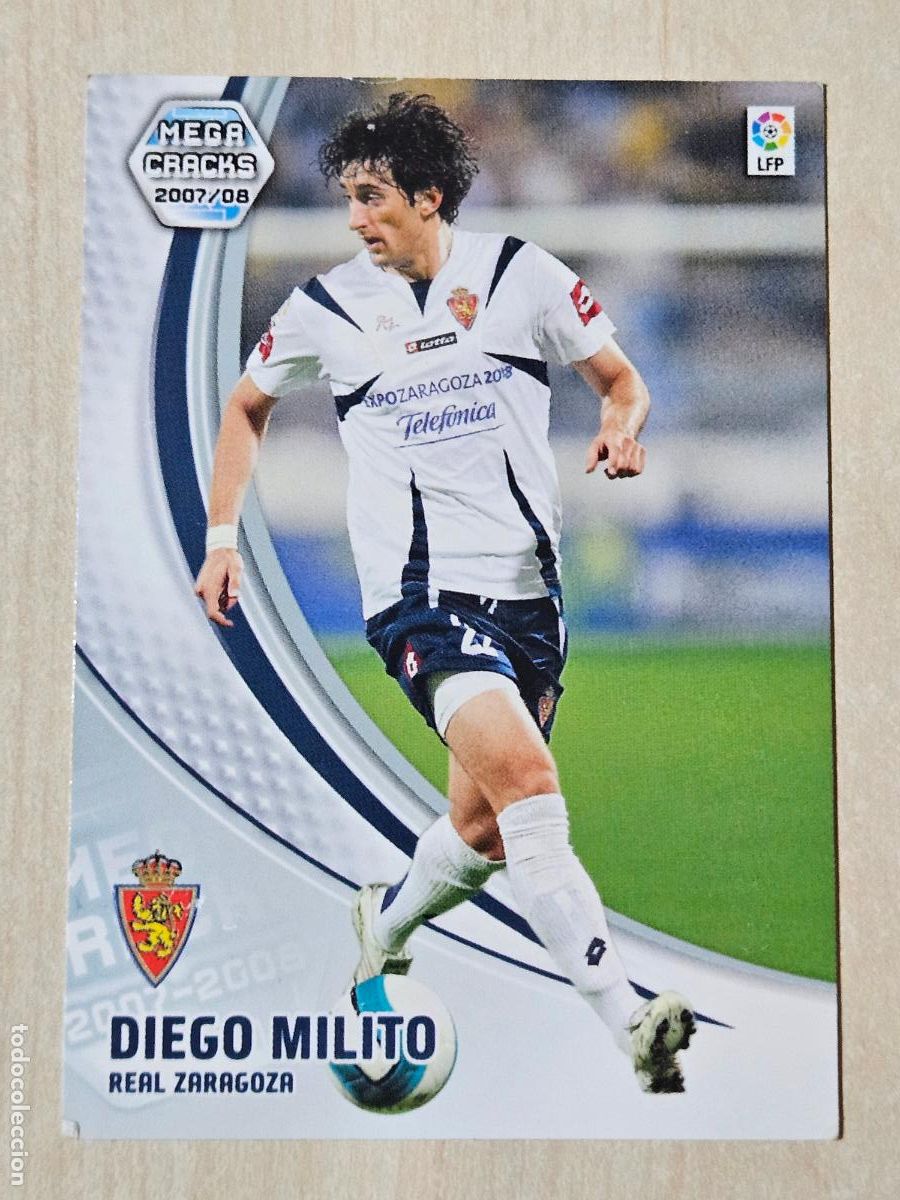 Cromos de f&uacute;tbol: CROMO N&ordm; 360 DIEGO MILITO - MEGACRACKS 2007 08 - REAL ZARAGOZA