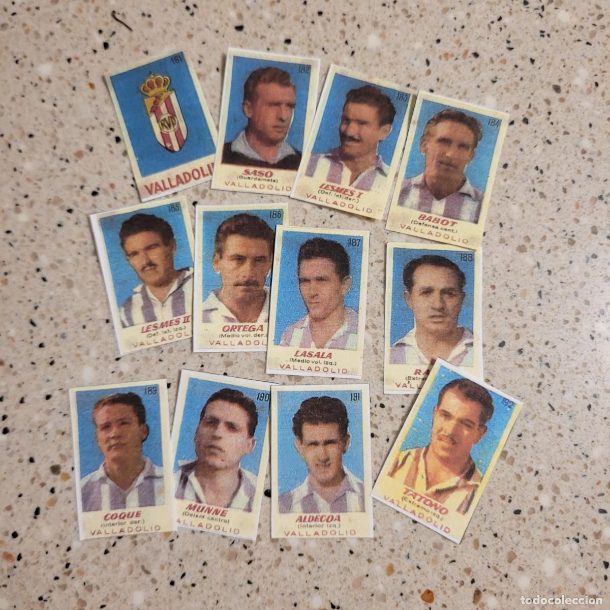 Figurine di Calcio: REAL VALLADOLID 12 CROMOS EQUPO COMPLETO BRUGUERA 50-51 FACSIMIL