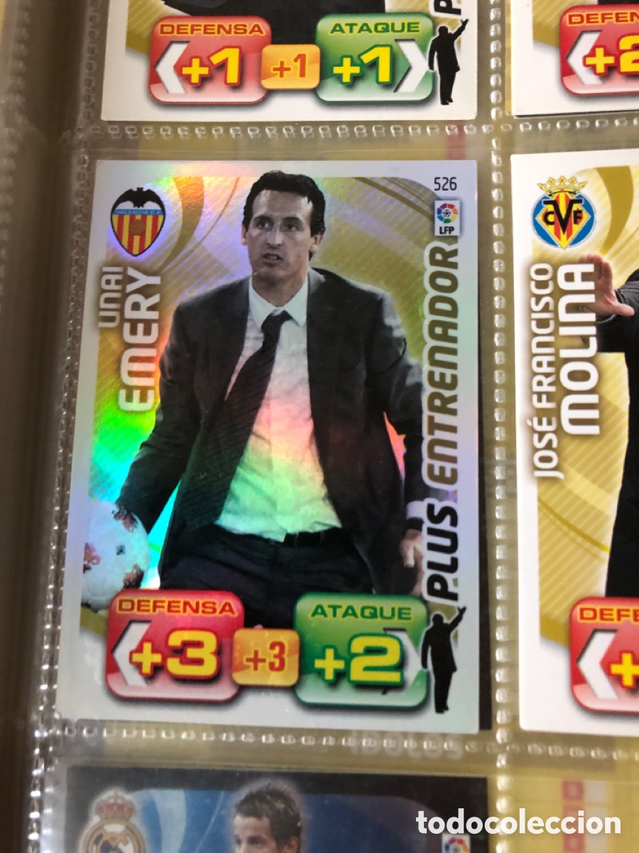 Cromos de f&uacute;tbol: L2 UNAI EMERY VALENCIA C. F. 526 PLUS ENTRENADOR PANINI ADRENALYN XL LIGA 2011/2012 11 12