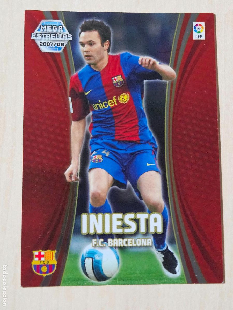 Cromos de f&uacute;tbol: CROMO N&ordm; 376 INIESTA - MEGACRACKS 2007 08 - MEGA ESTRELLAS