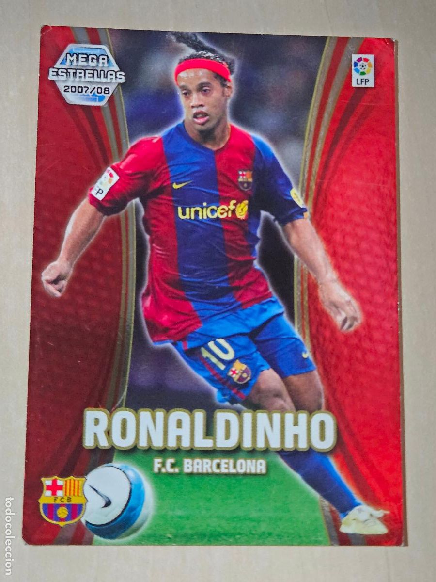 Cromos de f&uacute;tbol: CROMO N&ordm; 378 RONALDINHO - MEGACRACKS 2007 08 - MEGA ESTRELLAS
