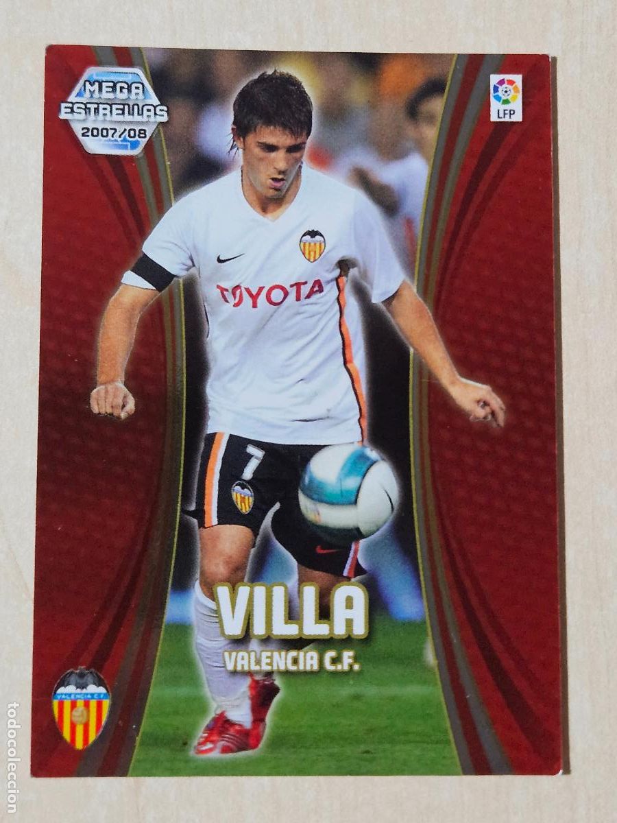 Cromos de f&uacute;tbol: CROMO N&ordm; 379 VILLA - MEGACRACKS 2007 08 - MEGA ESTRELLAS