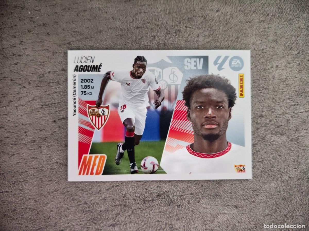 Cromos de f&uacute;tbol: Cromo 13 LUCIEN AGOUM&Eacute; SEVILLA FC. Colecci&oacute;n LALIGA F&uacute;tbol 2025-2026 PANINI Nuevo
