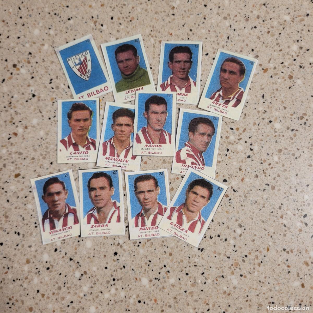 Cromos de f&uacute;tbol: ATLETICO BILBAO 12 CROMOS EQUPO COMPLETO BRUGUERA 51-52 FACSIMIL