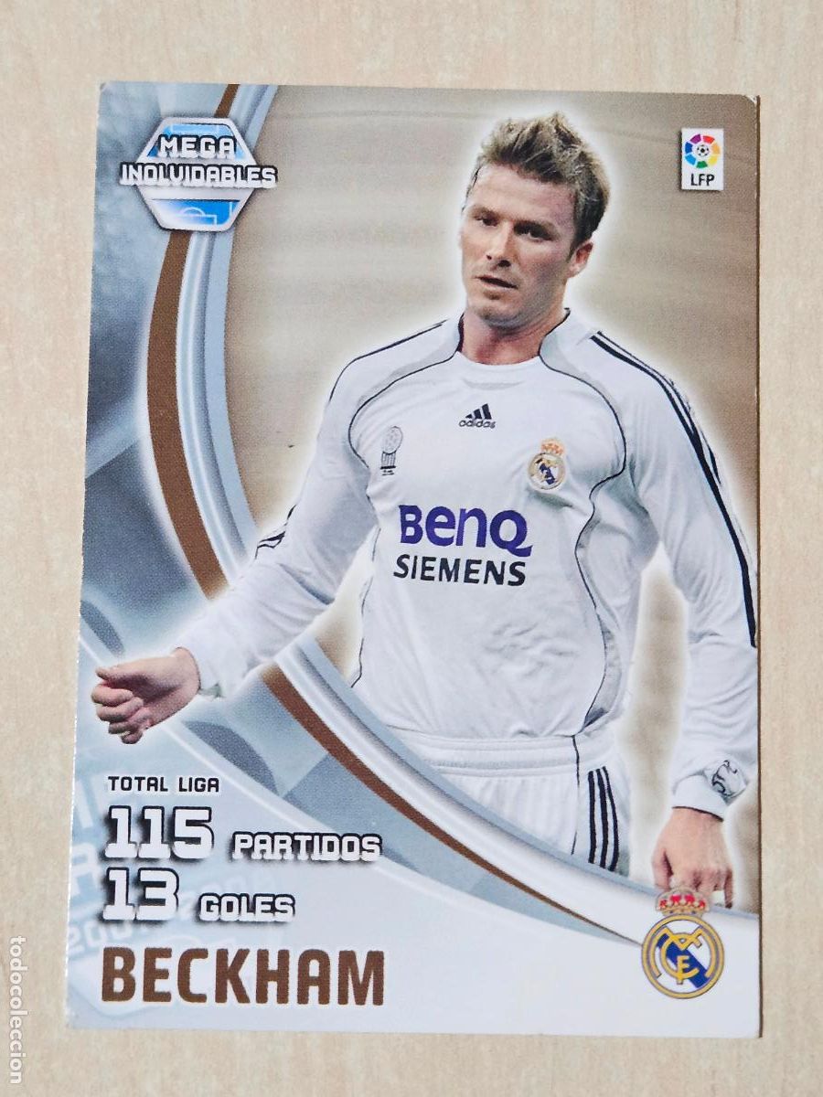 Cromos de f&uacute;tbol: CROMO N&ordm; 403 BECKHAM - MEGACRACKS 2007 08 - MEGA INOLVIDABLES