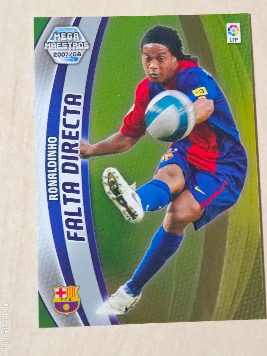 Cromos de f&uacute;tbol: CROMO N&ordm; 408 RONALDINHO - MEGACRACKS 2007 08 - MEGA MAESTROS FALTA DIRECTA