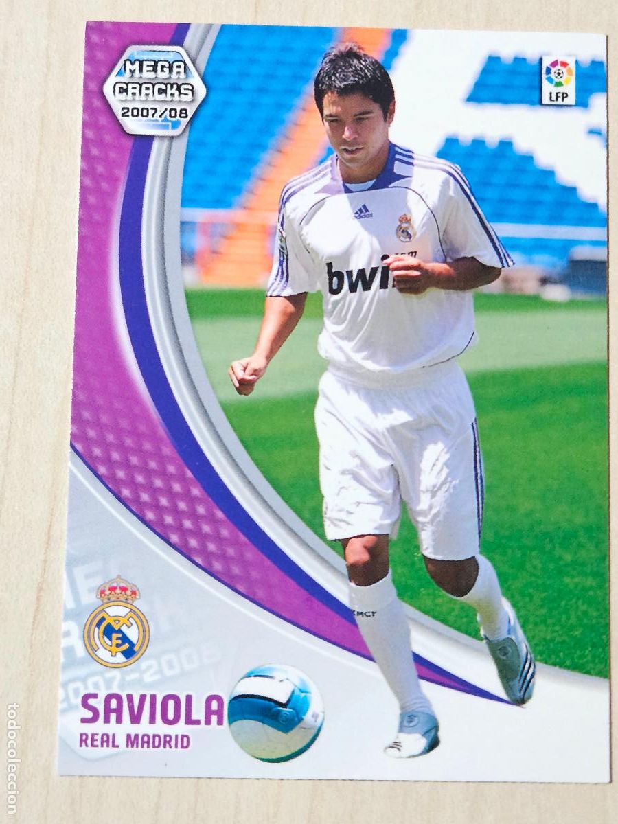 Cromos de f&uacute;tbol: CROMO N&ordm; 458 SAVIOLA - MEGACRACKS 2007 08 - NUEVO FICHAJE