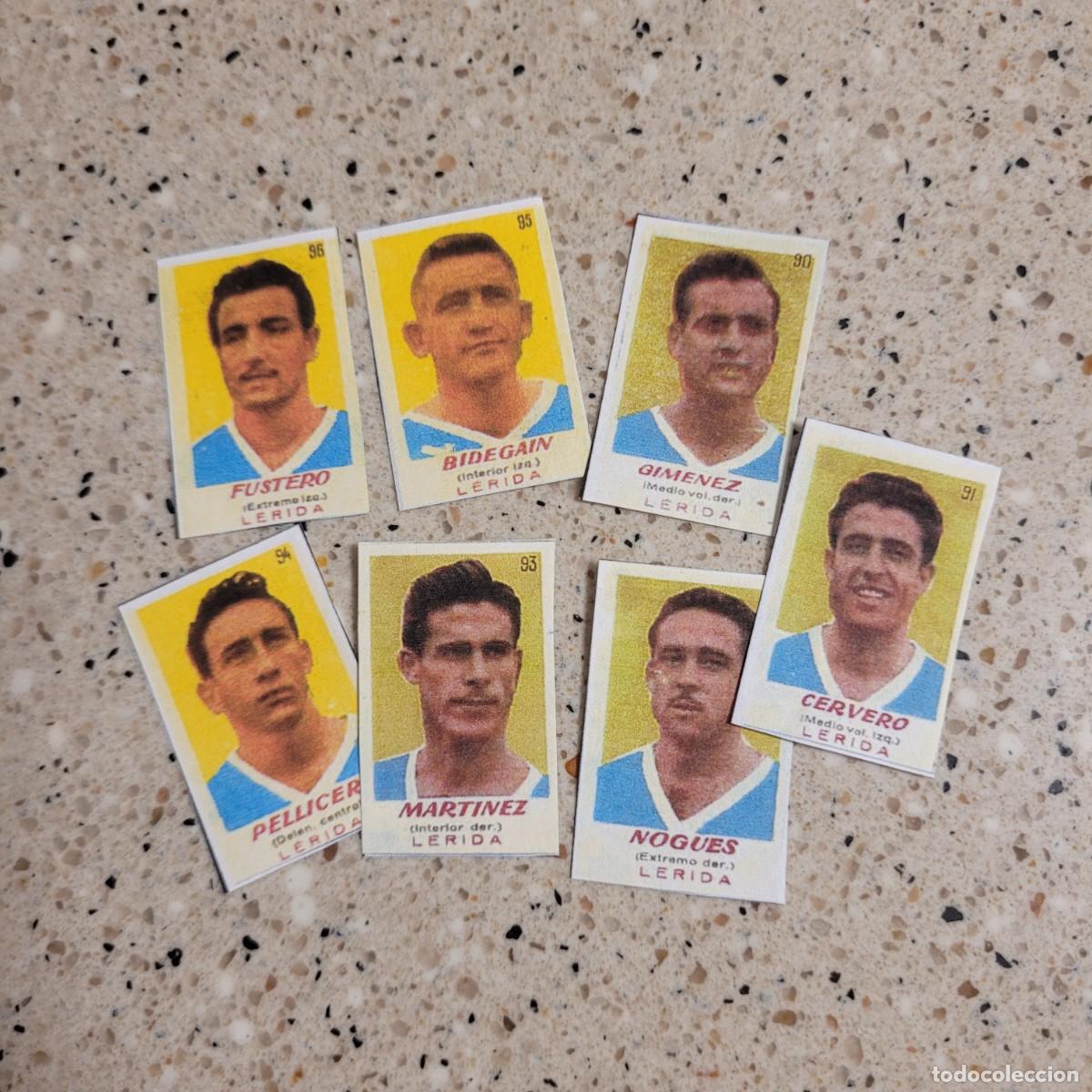 Figurine di Calcio: LERIDA LOTE DE 6 CROMOS BRUGUERA 50-51 FACSIMIL