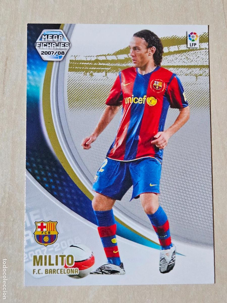 Cromos de f&uacute;tbol: CROMO N&ordm; 498 MILITO - MEGACRACKS 2007 08 - MEGA FICHAJE