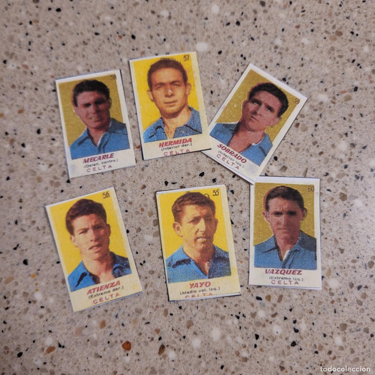 Cromos de f&uacute;tbol: CELTA LOTE DE 6 CROMOS BRUGUERA 50-51 FACSIMIL