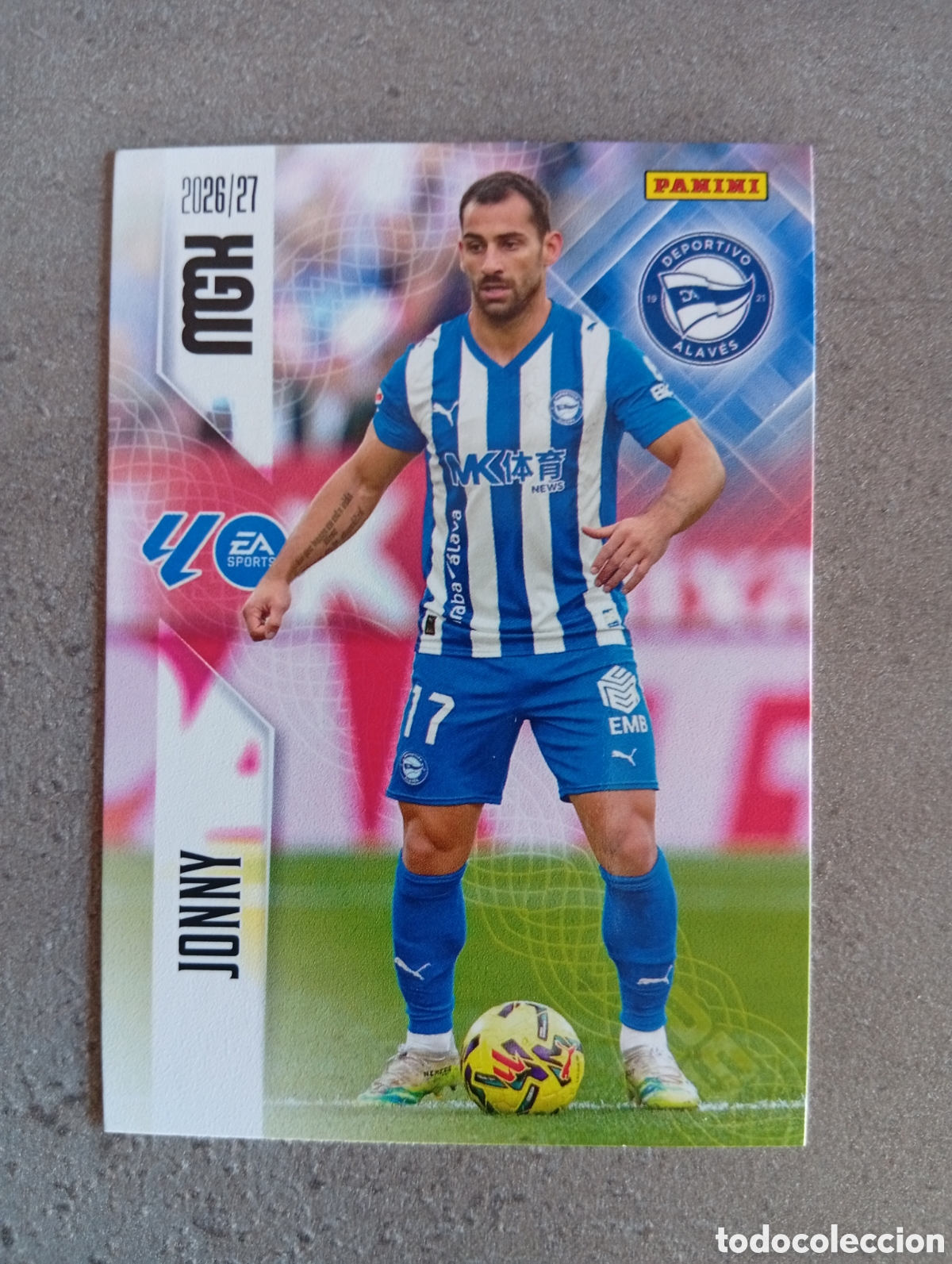 Cromos de f&uacute;tbol: 22 JONNY DEPORTIVO ALAV&Eacute;S MGK 2026/27 MEGACRACKS 2026 2027