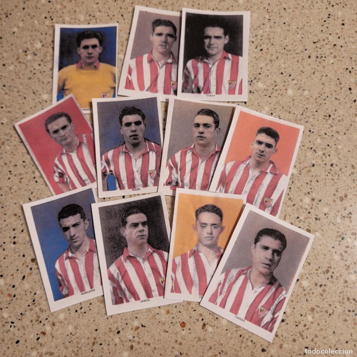 Cromos de f&uacute;tbol: ATLETICO BILBAO EQUIPO COMPLETO H&ordm; AMERICANA 1955 FACSIMIL