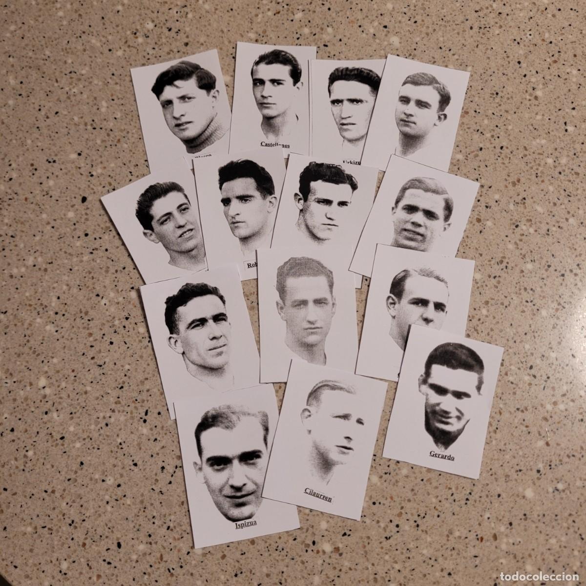 Cromos de f&uacute;tbol: ATLETICO BILBAO EQUIPO COMPLETO A&Ntilde;OS 30 FACSIMIL