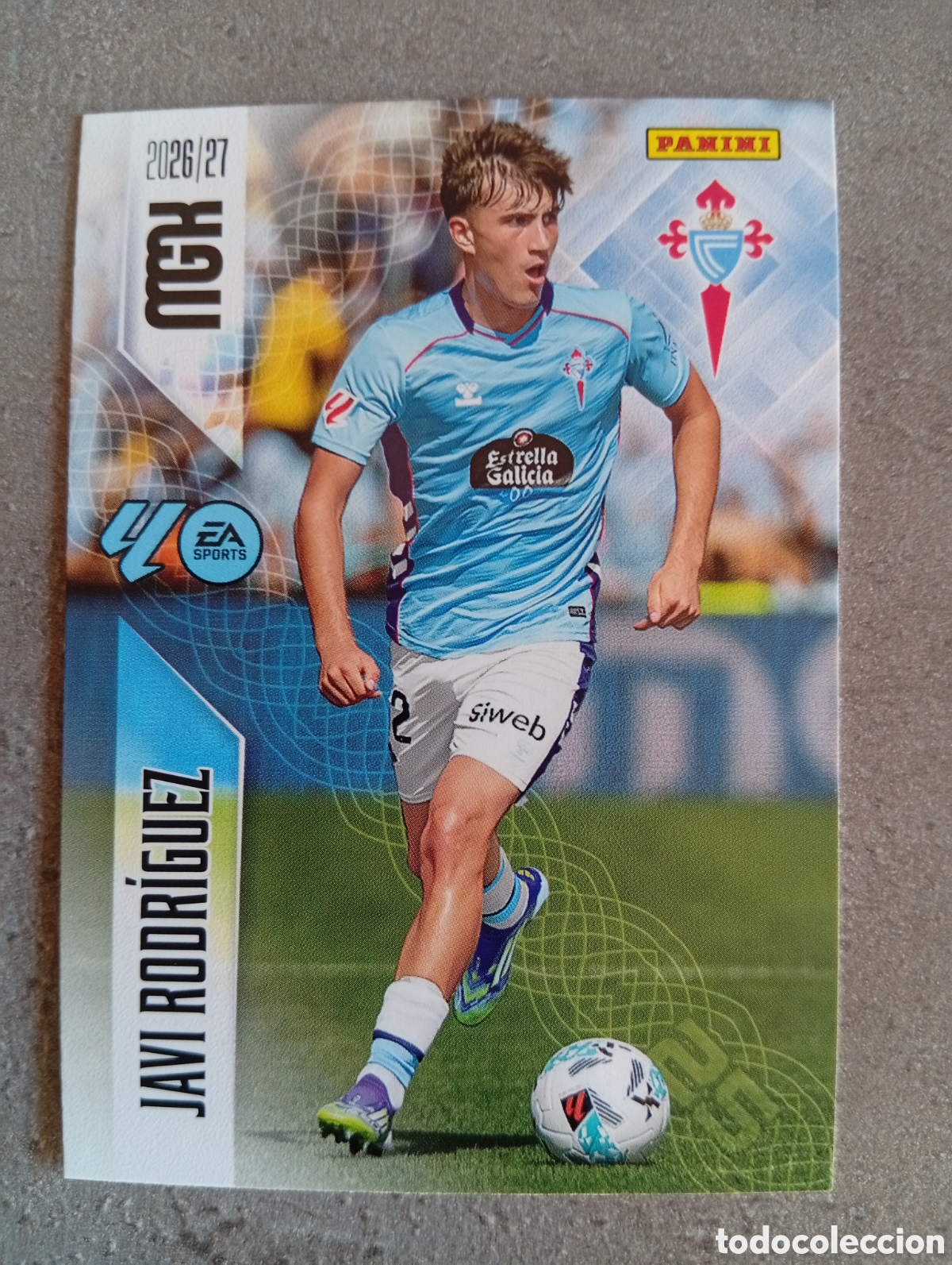 Cromos de f&uacute;tbol: 114 JAVI RODR&Iacute;GUEZ CELTA VIGO MGK 2026/27 MEGACRACKS 2026 2027