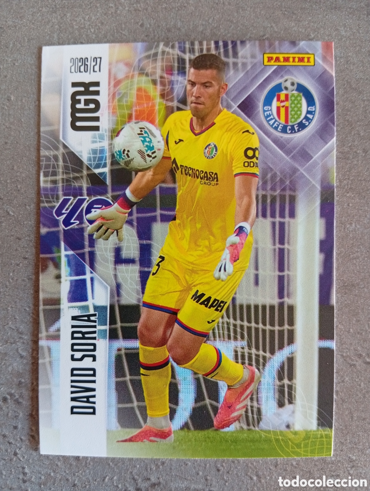 Cromos de f&uacute;tbol: 182 DAVID SORIA GETAFE CF MGK 2026/27 MEGACRACKS 2026 2027