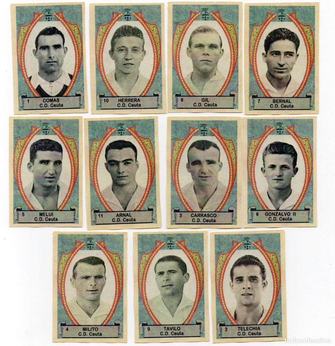 Cromos de f&uacute;tbol: CEUTA 1942 DE AZAFRAN LA FLOR - Foto 1